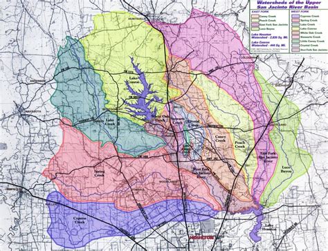 Current Lake And River Conditions - San Jacinto River Authority - Conroe Texas Flooding Map ...