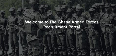 Ghana Armed Forces 2022/2023 Recruitment Portal Now Open, Apply Here