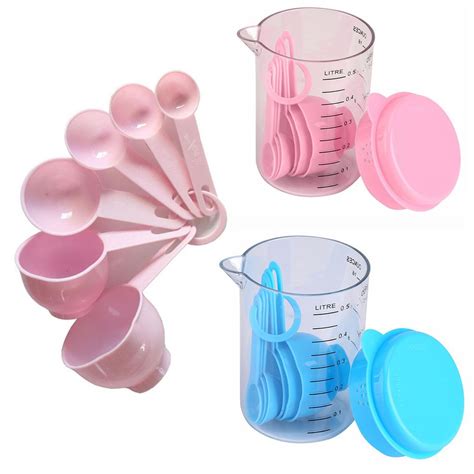 7PCS/Set Plastic Measuring Cups with Spoons Kitchen Utensil Kevin | Shopee Philippines