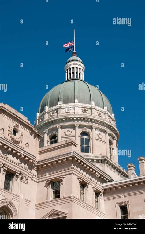 USA, Indiana, Indianapolis State Capitol building dome Stock Photo - Alamy