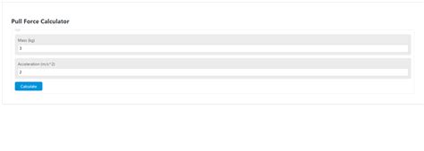 Pull Force Calculator - Calculator Academy