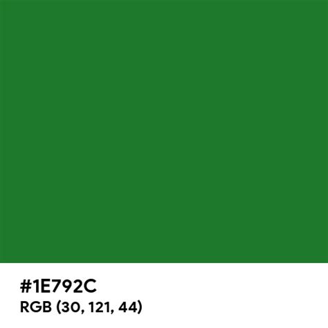 Christmas Green color hex code is #1E792C