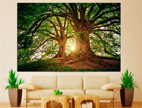 Tree Canvas Wall Art Forest Canvas Art Nature Prints - Etsy