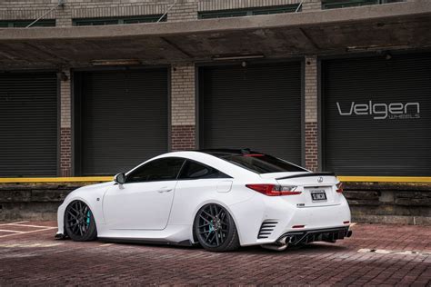 Bagged Lexus RC350 F-Sport on Velgen Wheels