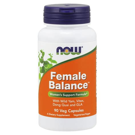 NOW Supplements, Female Balance™ with Wild Yam, Vitex, Dong Quai, GLA ...