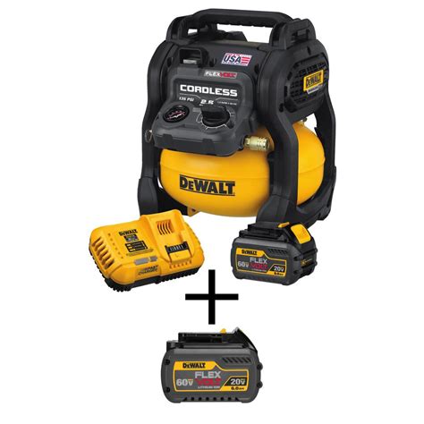 DEWALT FLEXVOLT 2.5 Gal. 60-Volt MAX Brushless Cordless Electric Air ...