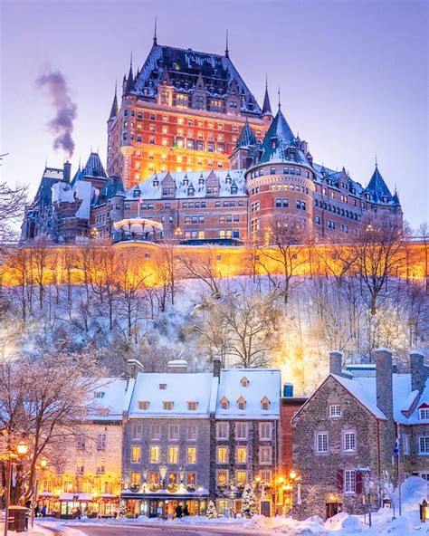 The iconic Château Frontenac in the Upper Town of Quebec City ...