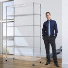 6 Tier Wire Shelving Unit, Space-saving Steel Storage Shelf Rack, Standing Metal Shelf Organizer ...