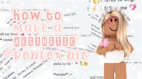 Roblox Bio Template