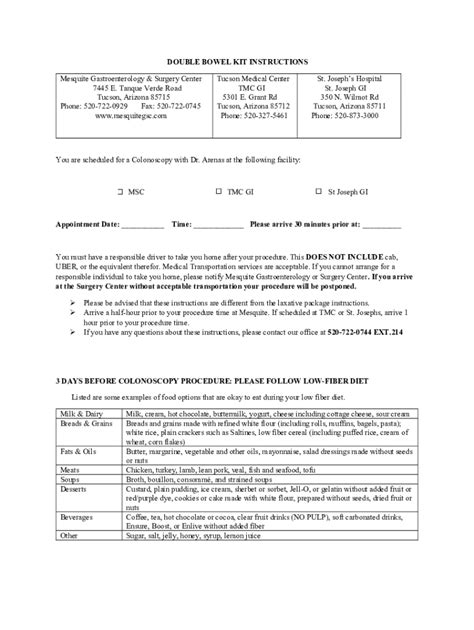 Fillable Online clenpiq bowel kit instructions for your colonscopy Fax Email Print - pdfFiller