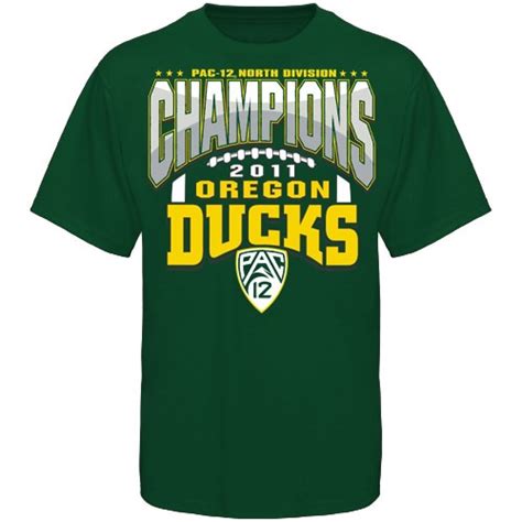 Oregon Ducks 2011 Pac-12 North Division Champions T-Shirt - Green | Oregon Ducks Jerseys