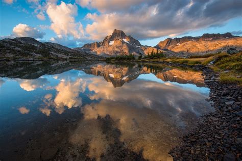 Download Landscape Sky Lake Mountain Nature Reflection HD Wallpaper