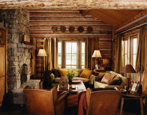 #rusticdecorforlivingroomloghomes | Western living rooms, Western ...