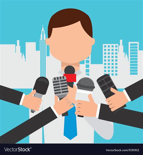 Interview concept Royalty Free Vector Image - VectorStock