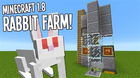 Minecraft Tutorial - Rabbit Farm! Breeder, Cooker, & Rabbit Foot ...