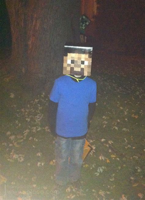 Minecraft Tutorial Steve Creeper Head DIY Costume Cosplay Custom Mob MC Full Instructions PDF ...