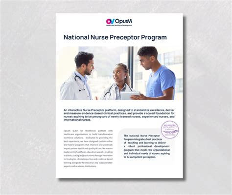 National Nurse Preceptor Training Program