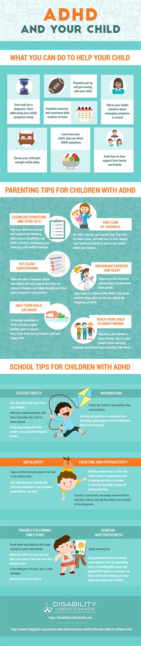 Tips For Taking Care Of Children Who Have ADHD - Infographic Adhd Odd ...