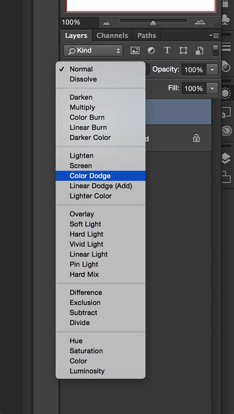 adobe photoshop - How do I use Color Dodge and where do I find it? - Graphic Design Stack Exchange