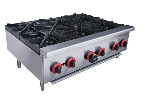 Heavy Duty 6 Burner, Gas, Countertop Hotplate Cooker- Buy Online in Saudi Arabia at saudi ...