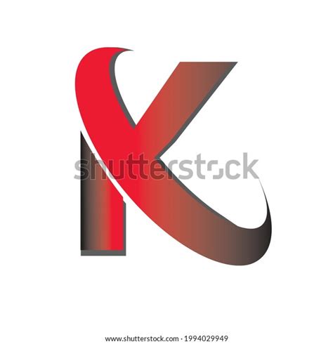 Capital Letter K Logo Vector Illustration Stock Vector (Royalty Free ...