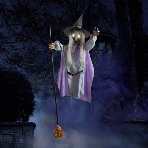 Animated Hovering Witch Halloween Animatronics Clearance - Halloween Decorations Outdoor ...