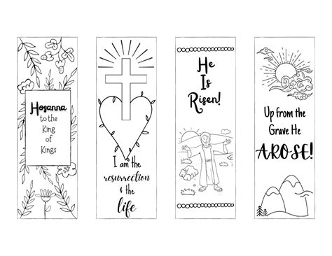 Free Christian Bookmarks to Print and Color! - Leap of Faith Crafting