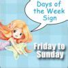 Printable Days of the Week Signs - FREE - an Excellent Classroom Chart