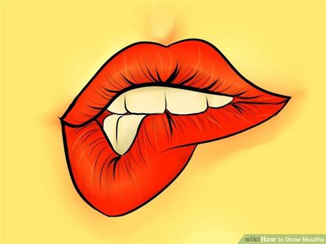 How to Draw Mouths: 13 Steps (with Pictures) - wikiHow | Lips drawing, Lip drawing, Mouth drawing