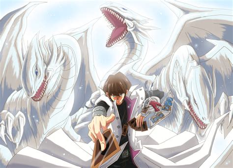 Download Kaiba Blue-eyes White Dragon Wallpaper | Wallpapers.com