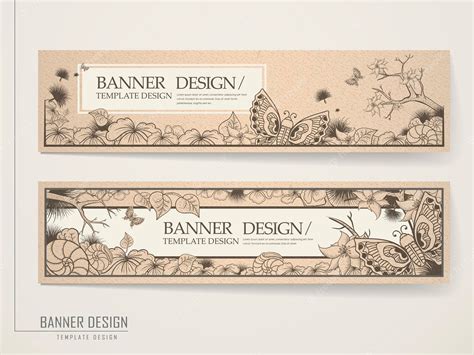 Premium Vector | Vintage banner template design