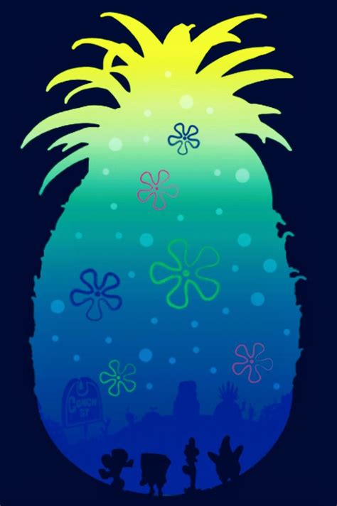 Pineapple Under The Sea, Spongebob Black Phone Wallpaper, Iphone Background Wallpaper, Pineapple ...