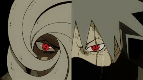 Download Kakashi Hatake Obito Uchiha Sharingan (Naruto) Mangekyō Sharingan Anime Naruto Gif