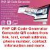 PHP QR Code Generator enables you to generate QR Code images from link, text, email address ...