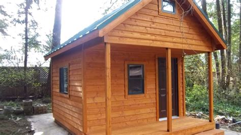 12×16 Cabin with 4′ Porch – Oregon TimberWerks