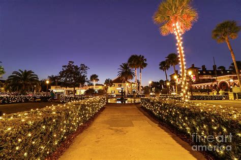 Christmas Lights St Augustine Photograph by Scott Moore - Fine Art America