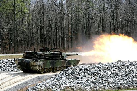 M1A1 Abrams Tank Firing Photograph by L Brown