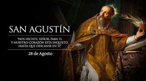 28 de agosto: San Agustín - Misa y Oraciones