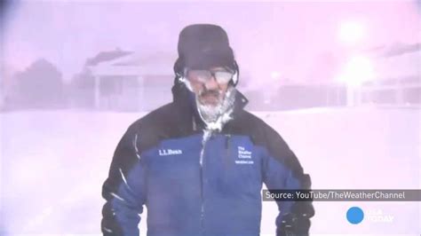 Feb 16 Jim Cantore wins Internet with thundersnow reporting ~~ funny ...