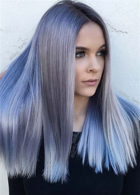 50 Magically Blue Denim Hair Colors You Will Love - Fashion Daily