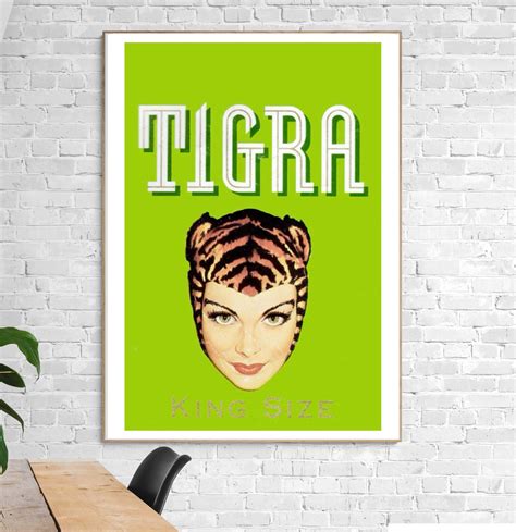 Affiche Cigarettes Tigra - Affiche Vintage