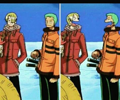 Sanji and Zoro laughing together? I mean I know its Luffy but like how couldn't he sense ...