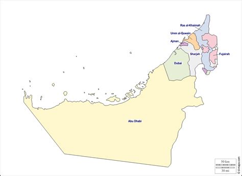 مجموعة خرائط صماء لدولة الامارات العربية المتحدة - المعرفة الجغرافية | كتب ومقالات في جميع فروع ...