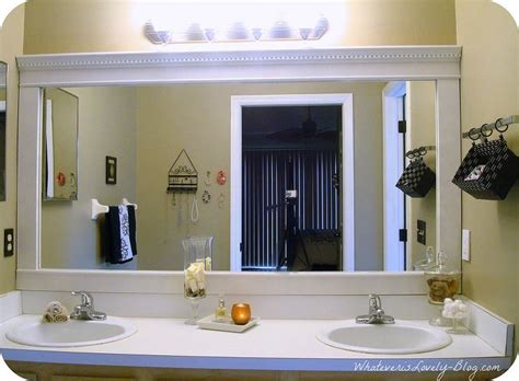 Bathroom Mirror Framed with Crown Molding | Hometalk