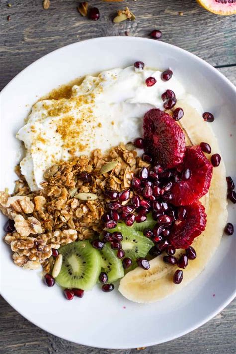 Yogurt with Granola Bowl - The Kitchen Girl