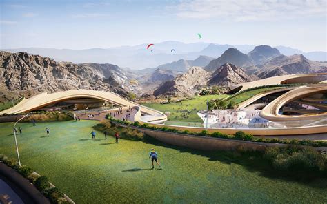 Aedas-designed Trojena Ski Village: A Futuristic Ski Destination in NEOM by Aedas - Architizer