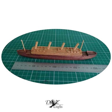 Titanic, RMS TITANIC, Wooden Ship model, Hand Crafted, Made of Oak and Walnut Wood