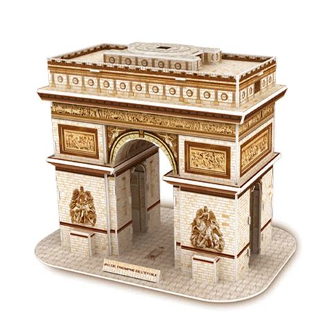 3D Puzzle Construction Puzzle DIY Paper Cardboard Puzzles World Famous Building Model Kit Jigsaw ...