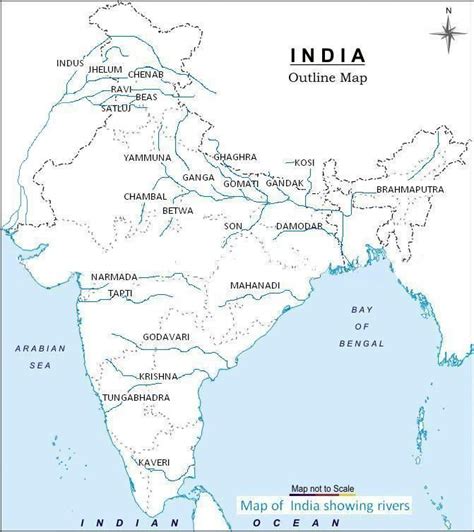 Geography map, Indian river map, India map