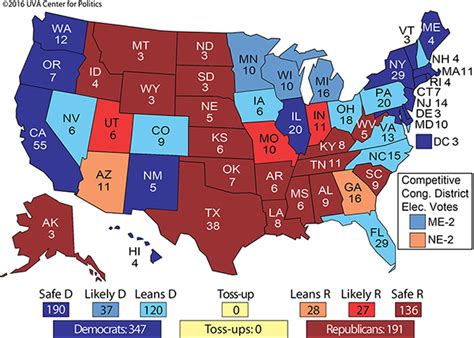 Electoral College Maps 2016 Projections & Predictions: Hillary Clinton ...